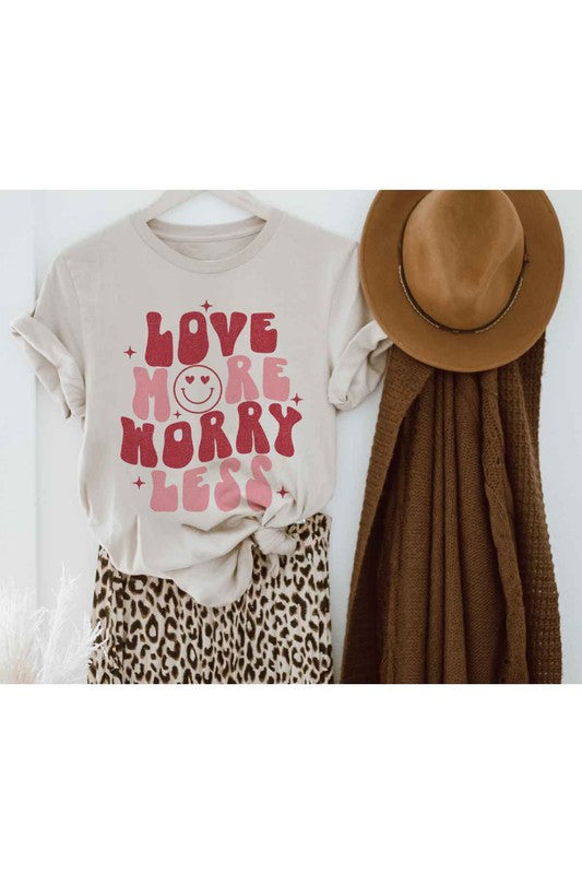 LOVE MORE WORRY LESS TEE PLUS SIZE