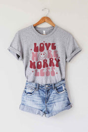LOVE MORE WORRY LESS TEE PLUS SIZE