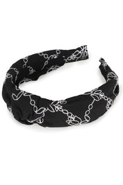 Floral Embroidery Knotted Headband