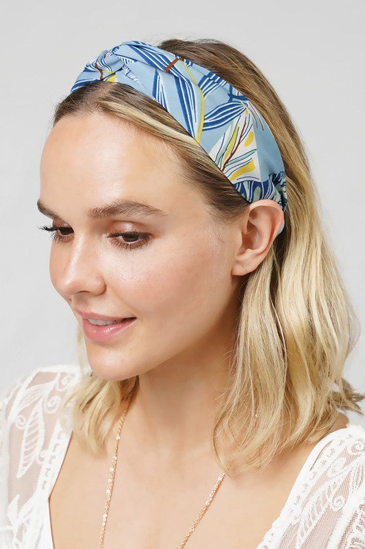 Tropical Printed Twisted Headband