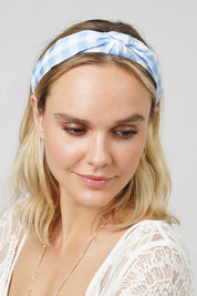 Gingham Check Knotted Headband