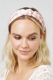 Gingham Check Knotted Headband