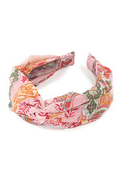 Soft Paisley Print Twisted Headband