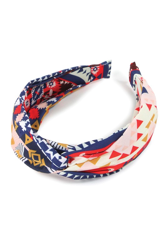 Twisted Tribal Aztec Patterned Headband