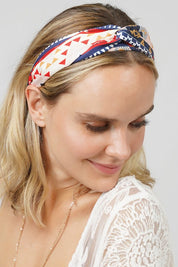 Twisted Tribal Aztec Patterned Headband