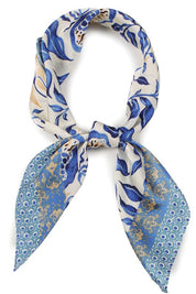 Floral Printed Satin Scarf/HeadWrap