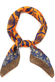 Floral Printed Satin Scarf/HeadWrap