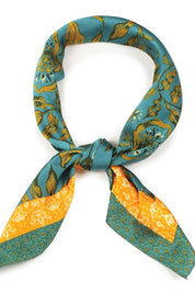 Floral Printed Satin Scarf/HeadWrap