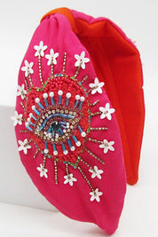 Eye Seed Beaded Headband