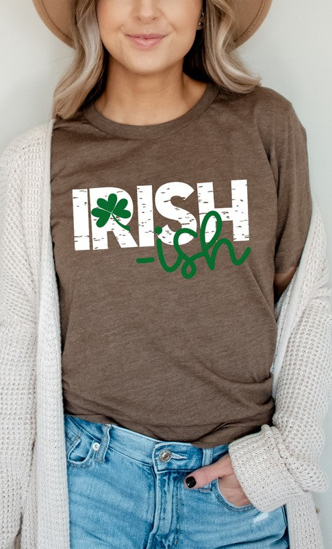 Irish-ish with Shamrock Graphic Tee