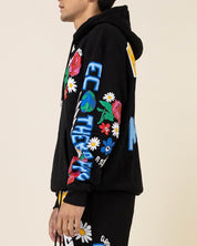 FLOWER PUFF PRINT HOODIE