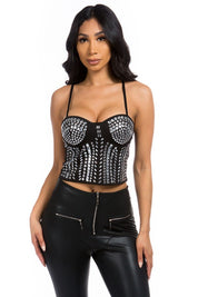 Party Dress Top With Rhinestones