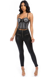 Party Dress Top With Rhinestones