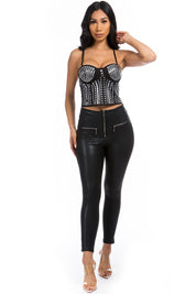 Party Dress Top With Rhinestones