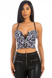 Party Dress Top Animal Print