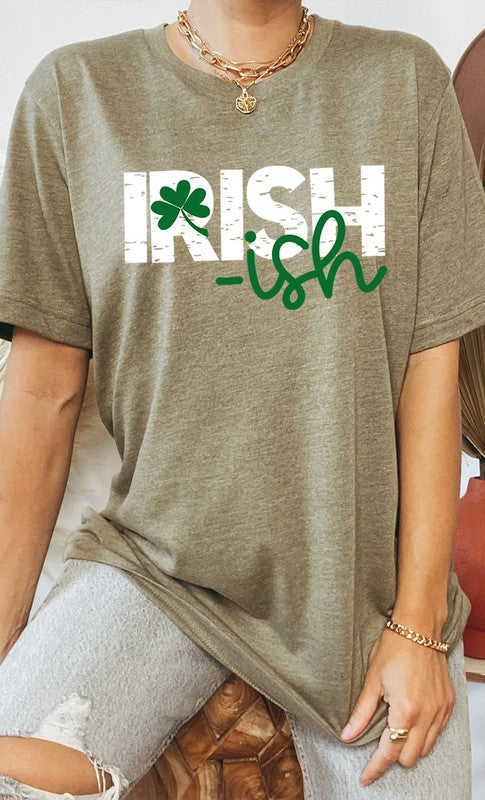 Irish-ish with Shamrock Graphic Tee